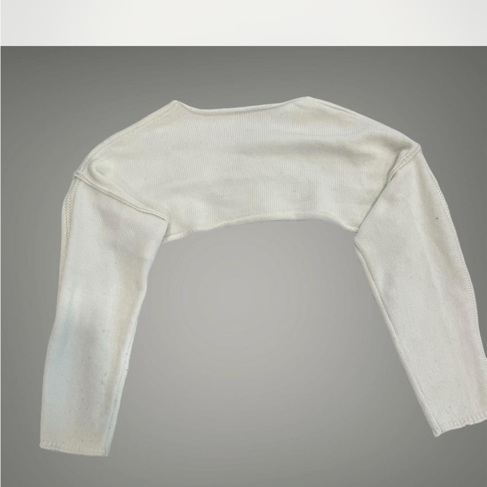 White Knit Bolero Shrug